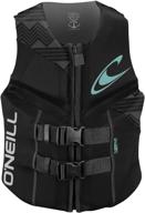 👙 o'neill women's reactor uscg-approved life vest logo