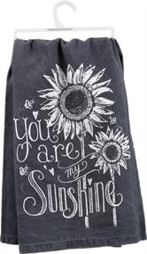img 4 attached to 🌞 Примитивы от Кэти, Кухонное полотенце с крейдой, 28 дюймов x 28 дюймов, Ты - мое солнце