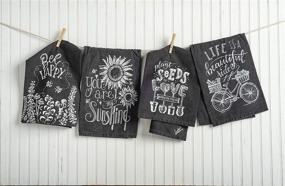 img 3 attached to 🌞 Примитивы от Кэти, Кухонное полотенце с крейдой, 28 дюймов x 28 дюймов, Ты - мое солнце