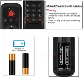 img 2 attached to 📺 Fire TV Device Remote Replacement for Firestick 4K, Fire Cube with IR Learning, Fire TV Lite Compatible - Programmable Buttons for Power & Volume Control (No Voice Function)