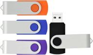 vicfun 16gb usb flash drive bulk 📦 pack - multicolor usb 2.0 flash drive (4 pack) логотип