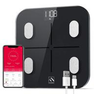 📱 fitindex smart body composition scale - rechargeable bmi bathroom scale with app for smartphone - digital weight monitor and fat analyzer logo