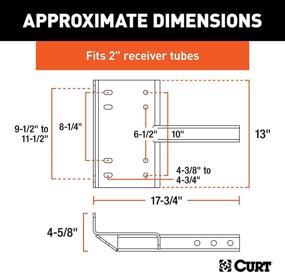 img 3 attached to 🚚 Enhance Towing Efficiency with CURT 31010 Trailer Hitch Winch Mount for 2-Inch Receiver