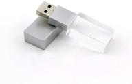 💎 hopas серебро 32 гб оригинальная usb-флешка - хрустально прозрачный прямоугольник, свадебный подарок флешка. логотип