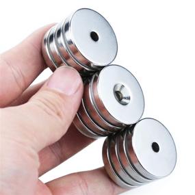 img 1 attached to 🧲 Neodymium Permanent Countersunk Magnets - Powerful Magnetic Solution