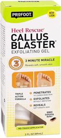 img 1 attached to Оживите и преобразите свои пятки с гелем для эксфолиации PROFOOT Heel Rescue Callus Blaster - 3 унции.