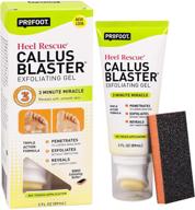 оживите и преобразите свои пятки с гелем для эксфолиации profoot heel rescue callus blaster - 3 унции. логотип