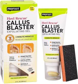 img 4 attached to Оживите и преобразите свои пятки с гелем для эксфолиации PROFOOT Heel Rescue Callus Blaster - 3 унции.