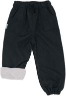 👖 jan &amp; jul children's waterproof cozy-dry rain/snow pants, insulated with fleece logo