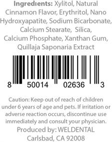 img 1 attached to 🦷 Weldental Chewtab: Advanced Whitening Toothpaste Tablets with Nano-Hydroxyapatite Cinnamon - Power up your Smile!