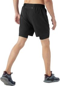 img 3 attached to TBMPOY Running Athletic Pockets Fluorescent Men's Clothing in Active