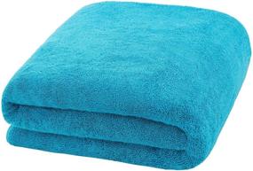 img 2 attached to 🛀 Premium Aqua Blue Turkish Bath Sheet Towel - American Bath Towels, Soft & Absorbent, Oversized 40x80 Ringspun Genuine Cotton, 650 GSM, Ideal for Hotels & Spas