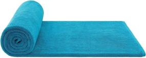 img 1 attached to 🛀 Premium Aqua Blue Turkish Bath Sheet Towel - American Bath Towels, Soft & Absorbent, Oversized 40x80 Ringspun Genuine Cotton, 650 GSM, Ideal for Hotels & Spas