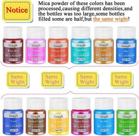 img 1 attached to 35 Colors Pigment Powder Dye Set - Natural Cosmetic Grade Mica Powders for Epoxy Resin, Bath Bombs, Candle Making, Soap Colorant, Lip Gloss, Paint, Slime Pigment, Nail Polish, DIY Art Crafts (5G/Jar)