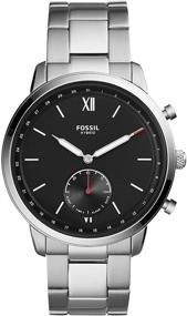 img 4 attached to Fossil Hybrid Smartwatch: Stylish Stainless Steel Silver Timepiece with Smart Features