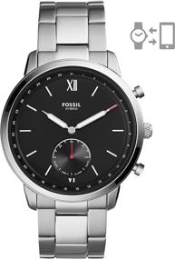 img 3 attached to Fossil Hybrid Smartwatch: Stylish Stainless Steel Silver Timepiece with Smart Features