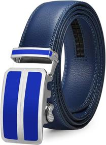 img 4 attached to ITIEZY Leather Ratchet Automatic Designer: Sleek & Stylish Belt Innovation