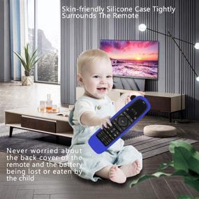 img 2 attached to 🔵 Blue Silicone Remote Case for Sofabaton U1 Universal Remote Control - Shockproof, Washable, Skin-Friendly Cover with Loop, Ideal for Bluetooth Harmony Remote