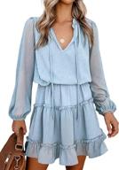 👗 btfbm women's clothing: casual dresses with sleeve ruffle logo