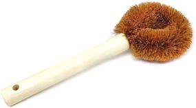 img 2 attached to 🥥 Honbay Coconut Fiber Dish Brush: Ultimate Nonstick Pan Cleaner for Efficient Kitchen Dishwashing