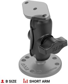 img 3 attached to RAM Mounts RAP-B-201U-A Composite Double Socket Arm - B Size 1&#34; Ball Compatible Short Arm for Enhanced SEO