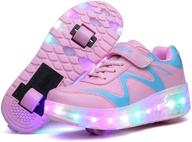 👟 nsasy roller skates sneakers 686 pink double: fashionable & fun roller skates sneakers logo