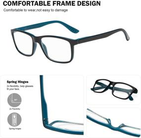 img 1 attached to 👓 Eyekepper Transition Blue Photochromic Reading Glasses for Women and Men +0.50 Strength