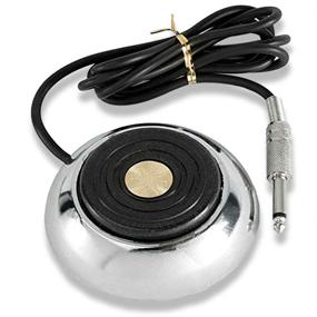 img 4 attached to 🦶 SOTICA Tattoo Foot Pedal Switch - Round Stainless Steel Tattoo Machine Foot Pedal Control 360 Degree Switch with 5 ft. Power Cord Controller for Tattoo Supplies and Kits