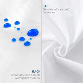 img 3 attached to 🛏️ Premium Waterproof Pillow Protector 4 Pack - Standard Size 20x26 Inch, Zippered Encasement Pillow Covers - White