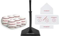 🔝 enhance coaching skills with powernet baseball t-ball coaching bundle – 8 piece tee-ball set featuring 6 soft core baseballs, adjustable tee, and 5 throw down bases logo