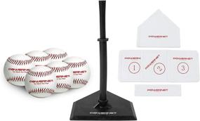 img 4 attached to 🔝 Enhance Coaching Skills with PowerNet Baseball T-Ball Coaching Bundle – 8 Piece Tee-Ball Set Featuring 6 Soft Core Baseballs, Adjustable Tee, and 5 Throw Down Bases