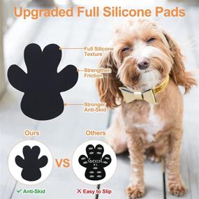 img 3 attached to 🐾 Zeaxuie 60 Pads: Full Silicone Dog Paw Protection for Slip-Free Grip on Hardwood, Tile, and Laminate Floors