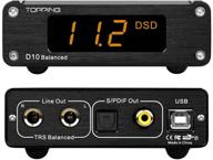 topping d10 balanced es9038q2m pcm384khz logo