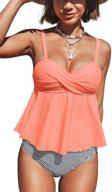 cupshe waisted tankini swimsuit bathing logo