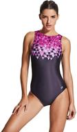 👙 syrokan women's backless training sport bathing suit - athletic one-piece swimsuit logo