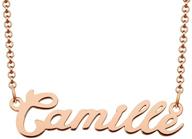 🎁 custom casa de novia cursive name plate necklace - personalized gift jewelry for women, men, girls, and boys logo
