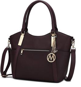 img 4 attached to MKF Tote Satchel Handbag Women Women's Handbags & Wallets in Satchels