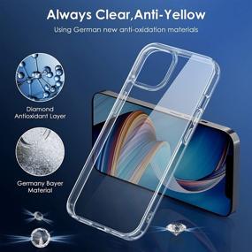 img 1 attached to 📱 FLOVEME Clear Case for iPhone 13 6.1 Inch - Non-Yellowing, Slim Fit with Bumpers, Scratch Resistant Ultra-Thin Protective, Crystal Clear