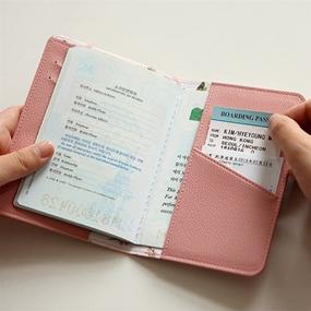 img 1 attached to Passport Holder Travel Wallet Leather Travel Accessories
