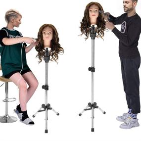 img 2 attached to Cocoarm Mannequin Adjustable Hairdressing Training