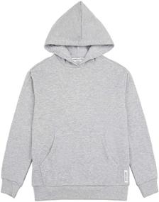 img 1 attached to 👕 AMERICLOUD Sweatshirt: Stylish Athletic Brushed Pullover Boys' Clothing in Fashion Hoodies & Sweatshirts