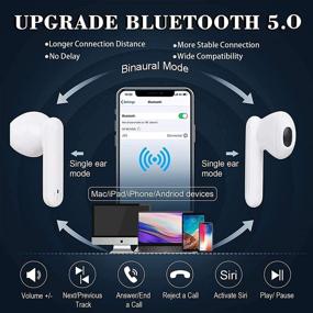 img 3 attached to Wireless Bluetooth Headphones Charging Earphones Cell Phones & Accessories