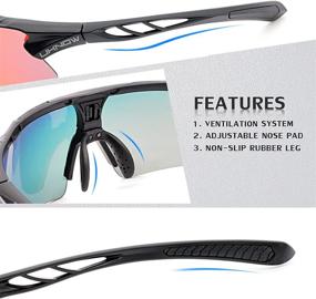img 1 attached to UKNOW Polarized Sunglasses Protection Cycling Sports & Fitness and Cycling