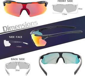 img 3 attached to UKNOW Polarized Sunglasses Protection Cycling Sports & Fitness and Cycling