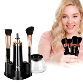 img 4 attached to Estala Makeup Brush Cleaner & Brushes [BUNDLE] – Premium Brushes + Superior Cleansing for Perfect Application – 12pc Makeup Brush Set + Cleaner & Dryer