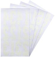 white transfer sheet for magfok numbers logo