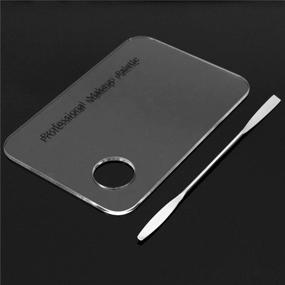 img 2 attached to Ochine Professional Makeup Palette: Enhance Your Beauty with Acrylic Palette & Stainless Steel Spatula Set