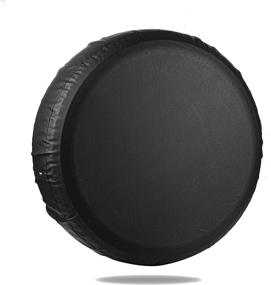 img 3 attached to Universal Fit Spare Tire Cover for Jeep, Trailer, RV, SUV, Truck – MOONET 27-30 inch Thickened Leather Tire Wheel Soft Cover (Fits Entire Wheel Size 27-30 inch)