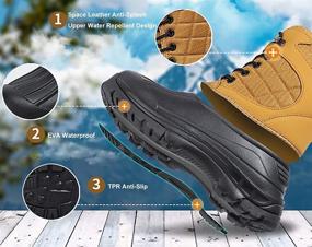 img 2 attached to 👢 UPSOLO Winter Snow Boot Backpacking Shoes for Women