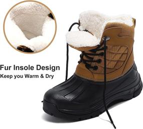 img 3 attached to 👢 UPSOLO Winter Snow Boot Backpacking Shoes for Women